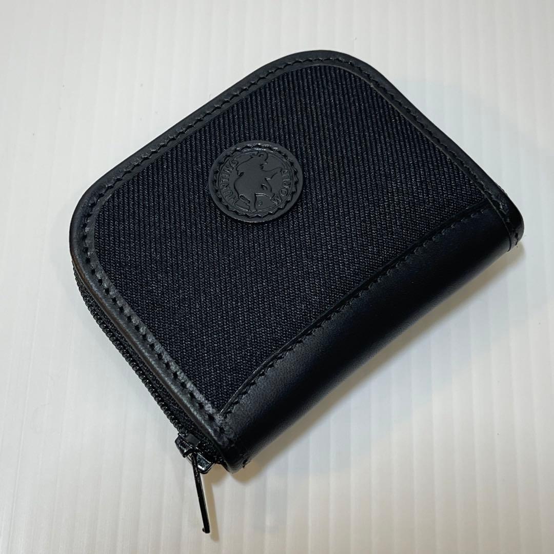 新品保管【HUNTING WORLD 】ケース 革×キャンバス サファリ黒