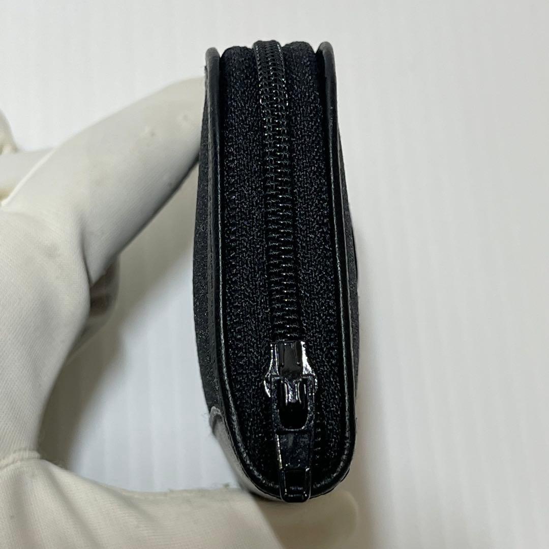 新品保管【HUNTING WORLD 】ケース 革×キャンバス サファリ黒