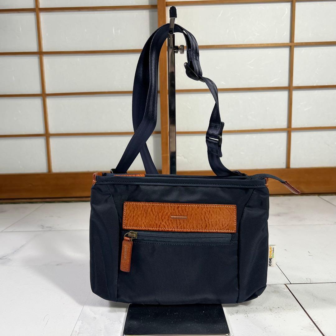 未使用級 土屋鞄 CORDURA® ECO サコッシュ ショルダーバッグ