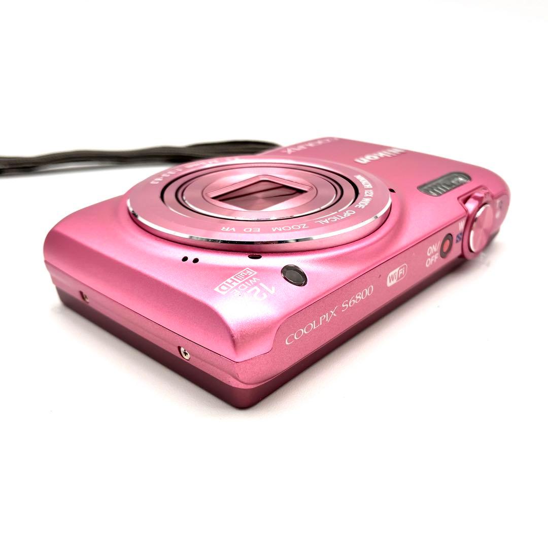 Wi-Fi対応♪ Nikon COOLPIX S6800 ピンク