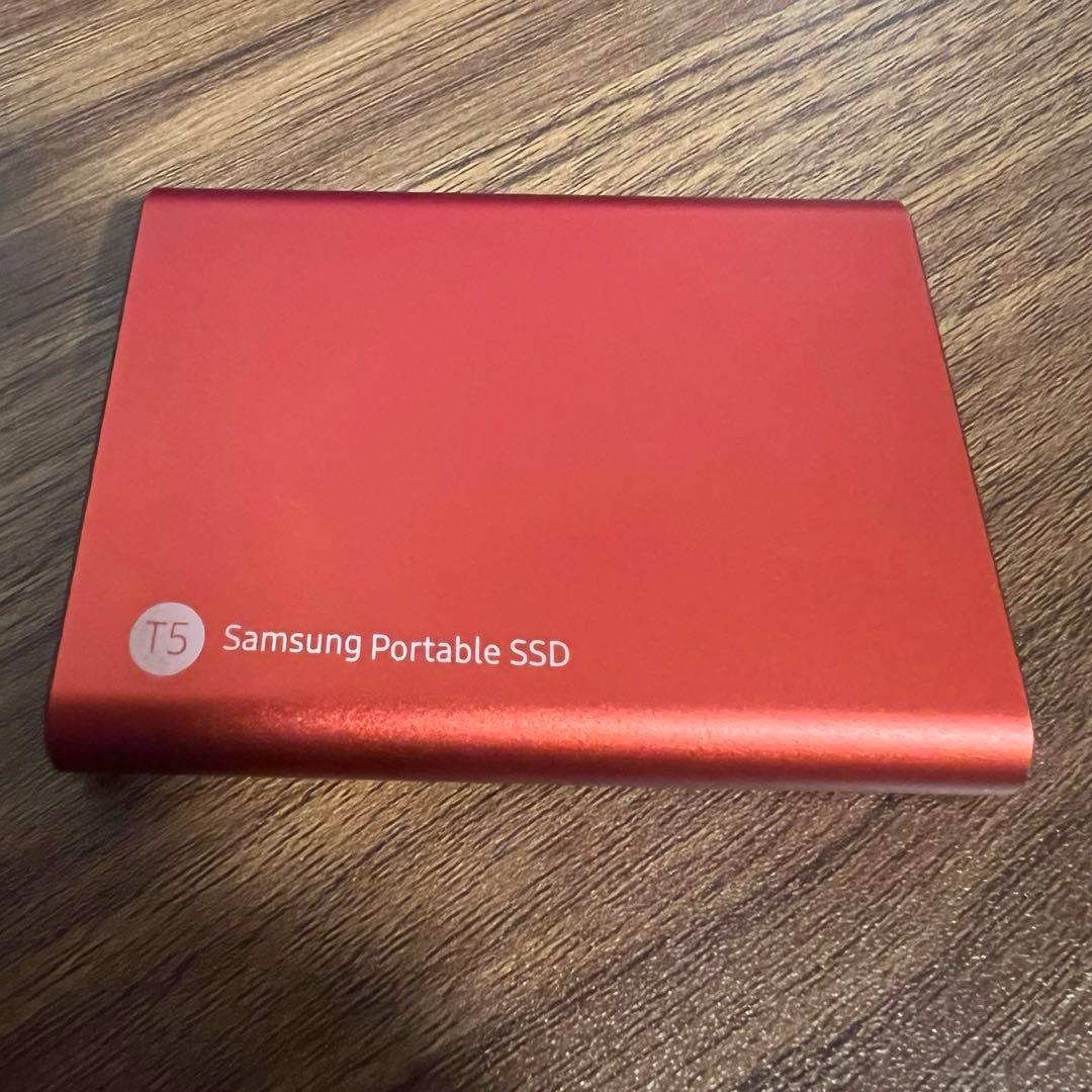Samsung 外付けSSD T5 1TB 『MU-PA1T0R』限定 レッド