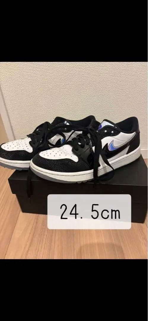 ナイキ エアジョーダン1ロー ゴルフ NRG 24.5cm ゴルフシューズ