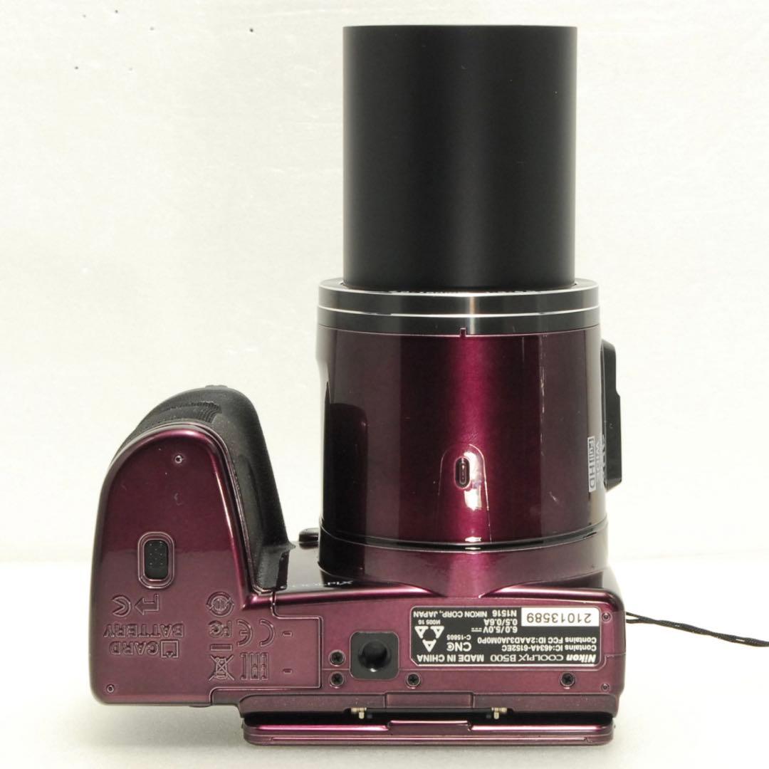 Nikon COOLPIX B500 ❤️スマホ転送 動作確認済 パープル カメラ