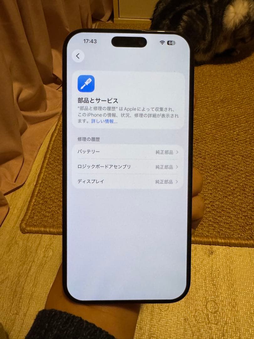 海外版iPhone 16 Pro Max 1TB,極美品, 充電回数は2回