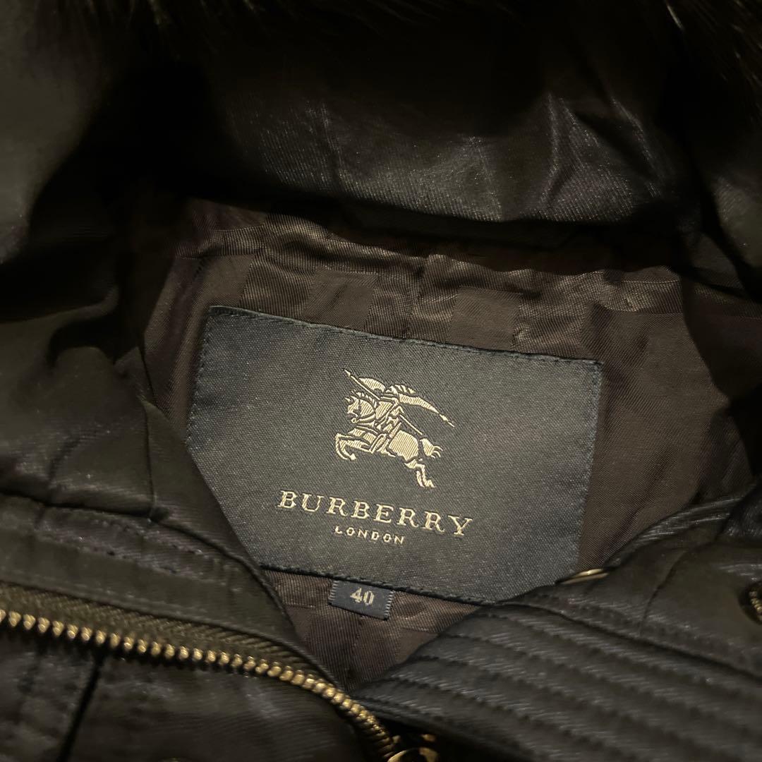 BURBERRY LONDON　ダウンロングコート　 40シャドーチェック