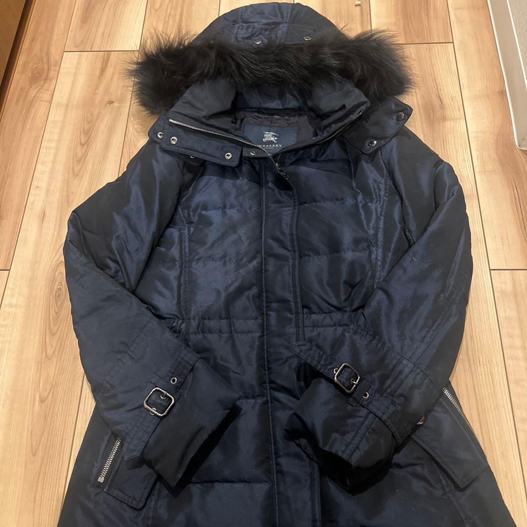 BURBERRY LONDON　ダウンロングコート　 40シャドーチェック
