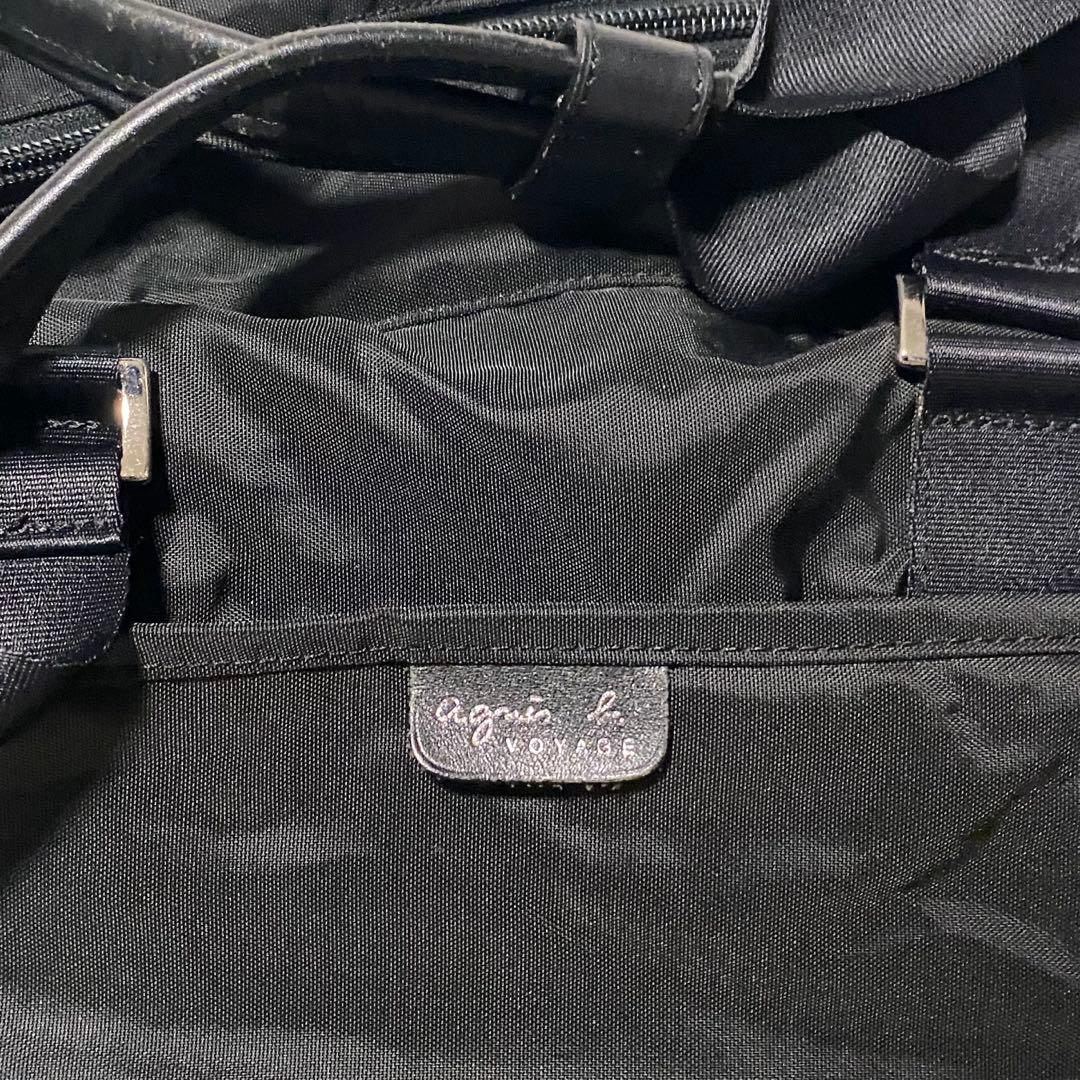 アニエスベー 南京錠付き 2way ボストンバッグ ブラックagnes b.