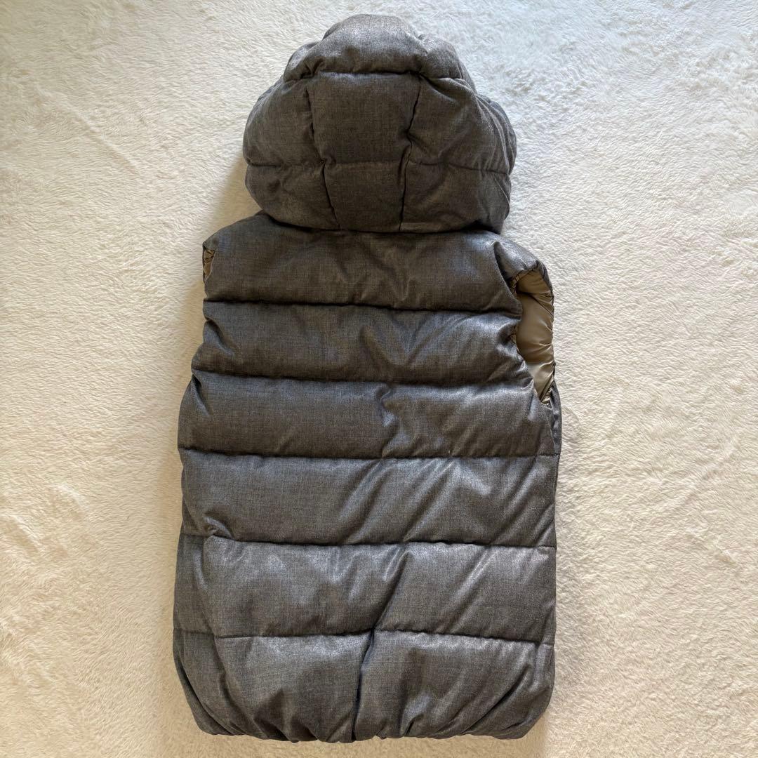 極美品　デュベティカ　ダウンベスト　チェルッティ　カシミヤ グレー　L