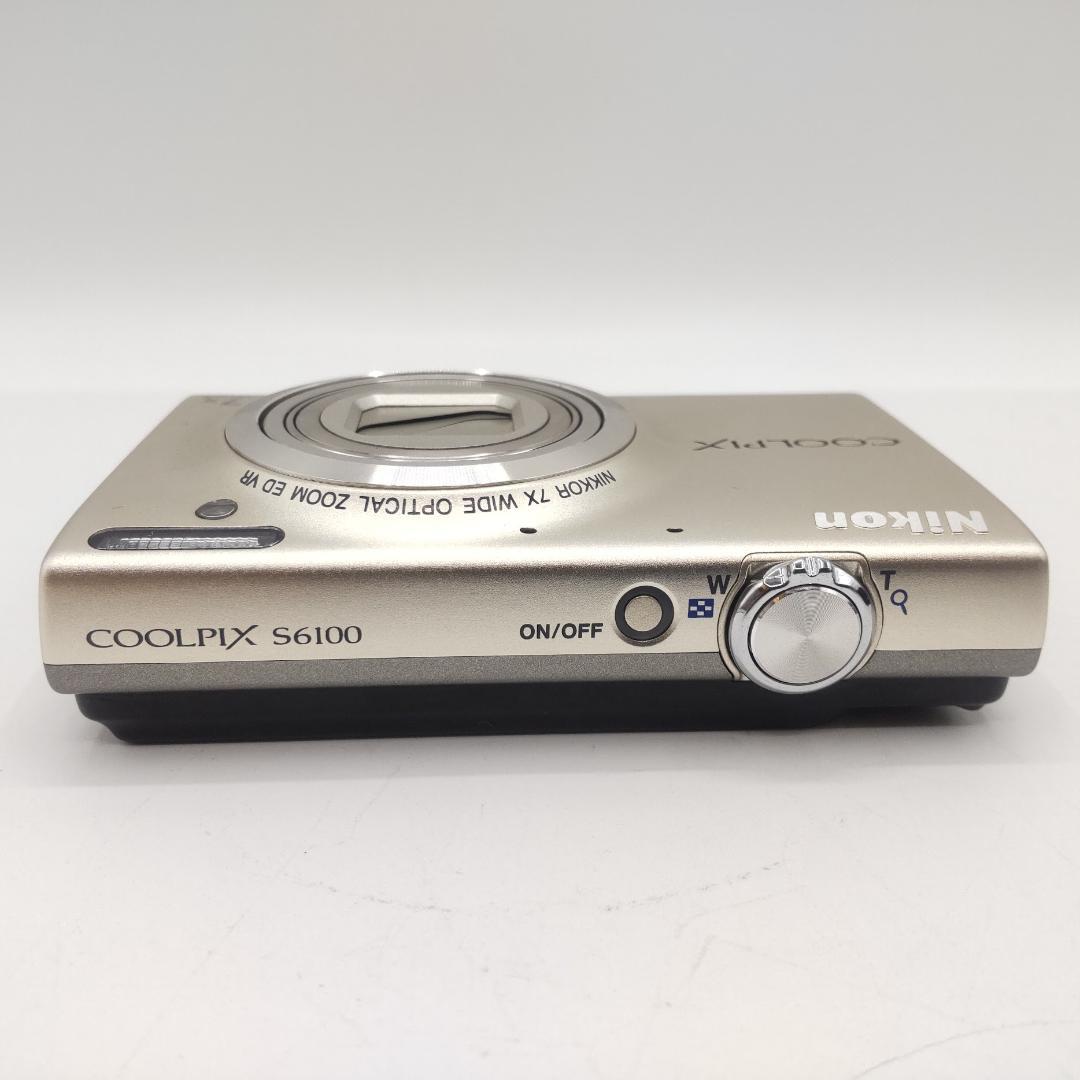 ★箱付★ Nikon ニコン COOLPIX S6100 シャンパンシルバー