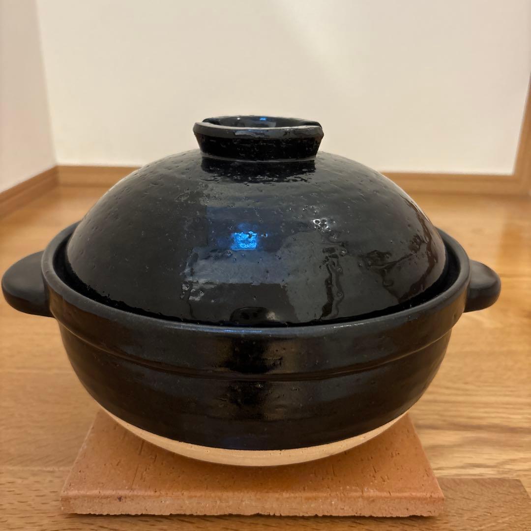 美品　長谷園　かまどさん　土鍋　3合