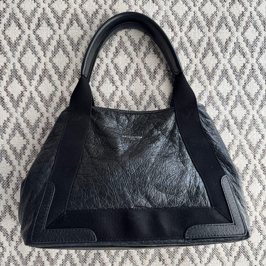 BALENCIAGA ネイビーカバス エクスクルーシブライン BLACK