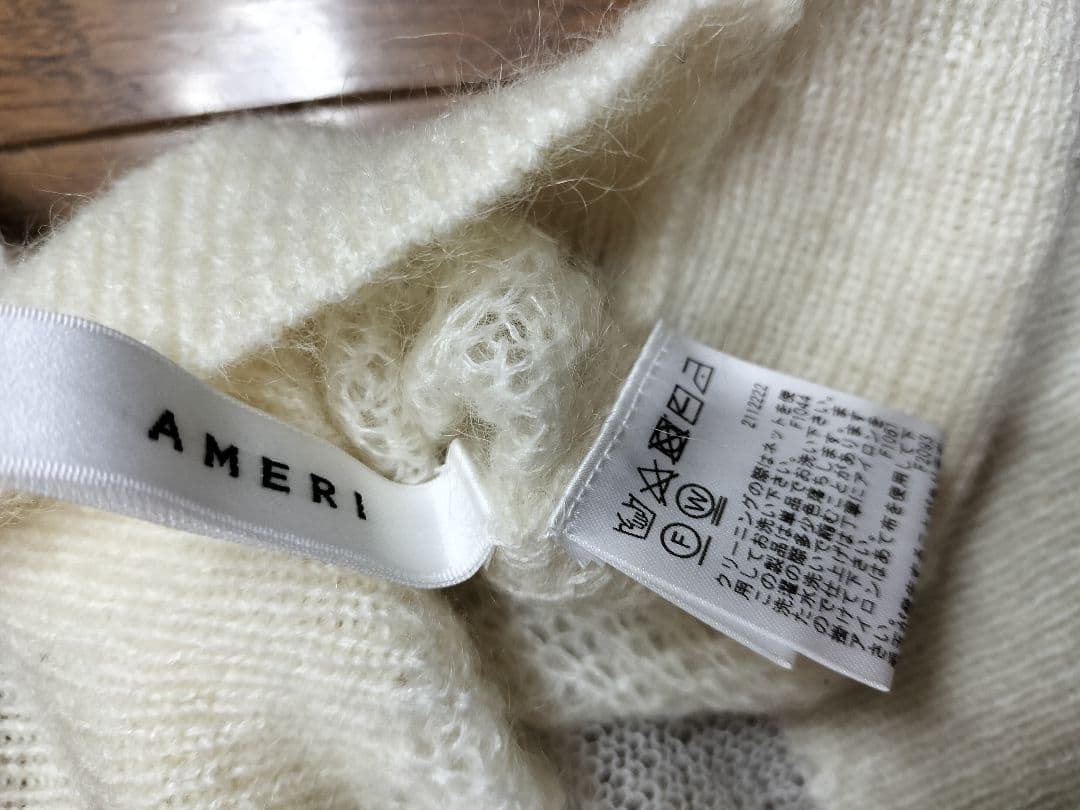 トップス Ameri vintage BUSTIER PATTERN KNIT