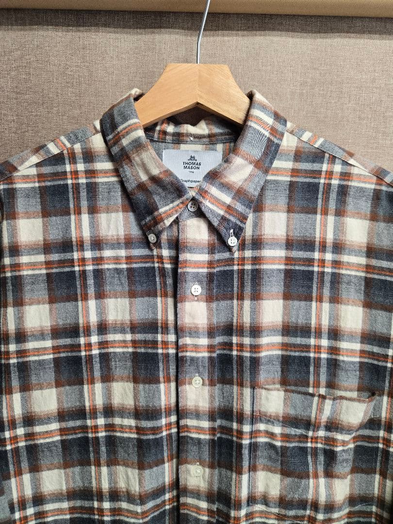 トップス Graphpaper GP Check B.D Box Shirt
