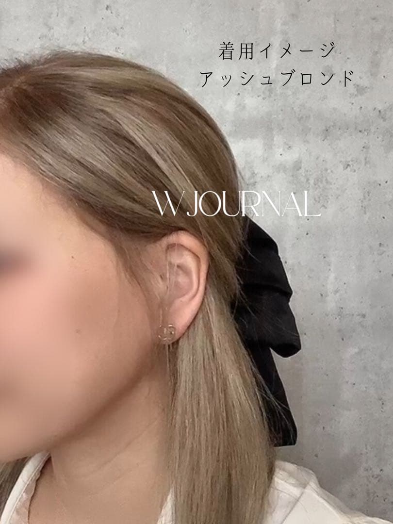 【新品】人毛100%フルウィッグ｜マロンブラウン①｜自然なもみあげ｜ロング