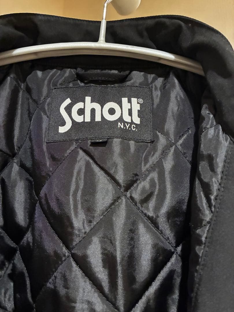 【美品】Schott ミリタリー ブラック ブルゾン