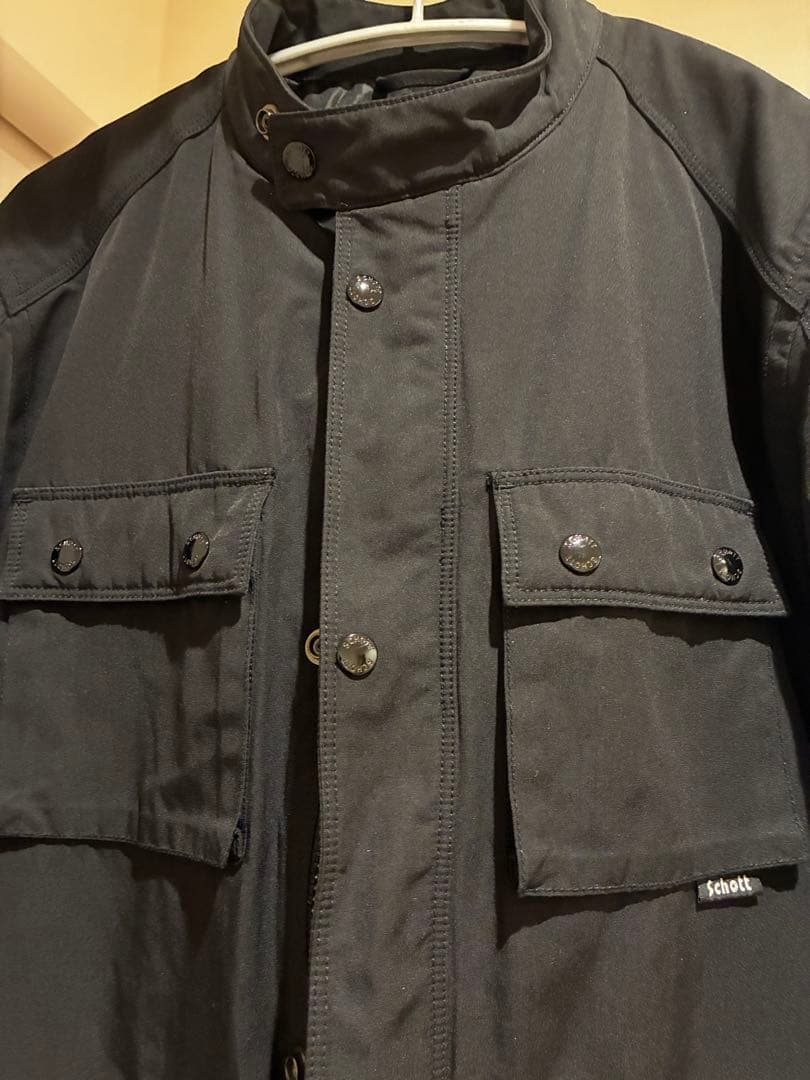 【美品】Schott ミリタリー ブラック ブルゾン