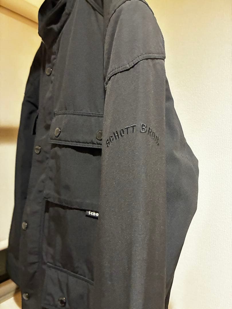 【美品】Schott ミリタリー ブラック ブルゾン