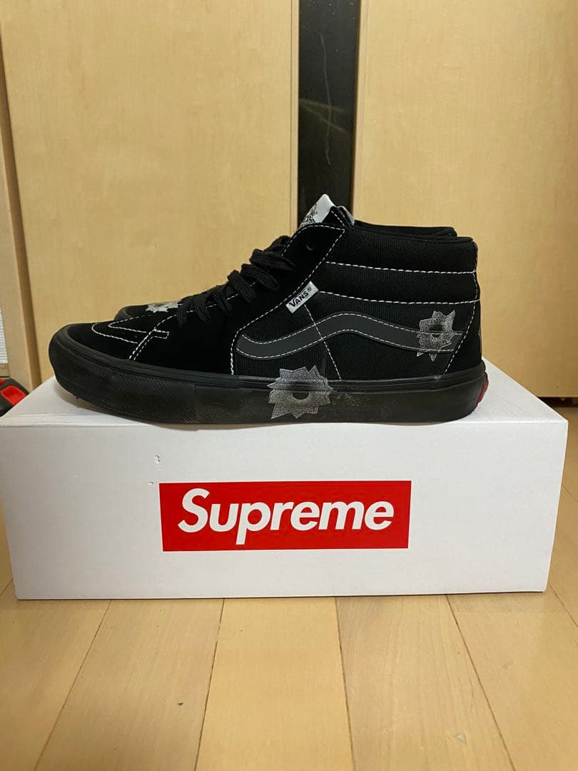 靴 27.5 Supreme Vans Nate Lowman Skate Mid