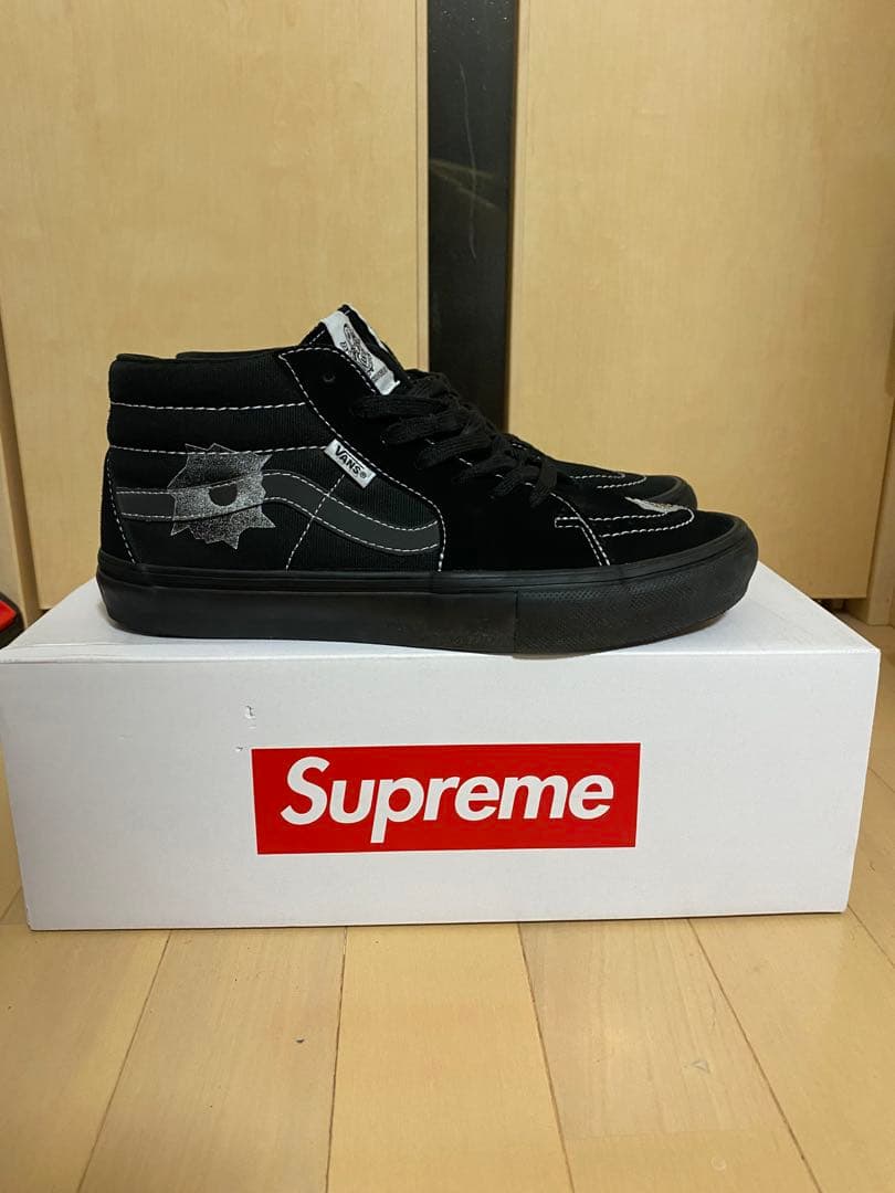 靴 27.5 Supreme Vans Nate Lowman Skate Mid