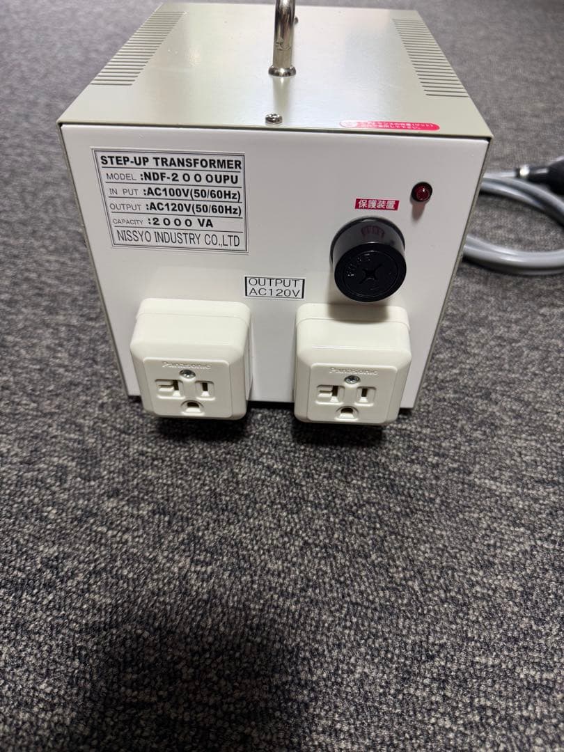 【新品】 日章 変圧器 NDF-2000UPU アップ トランスフォマー