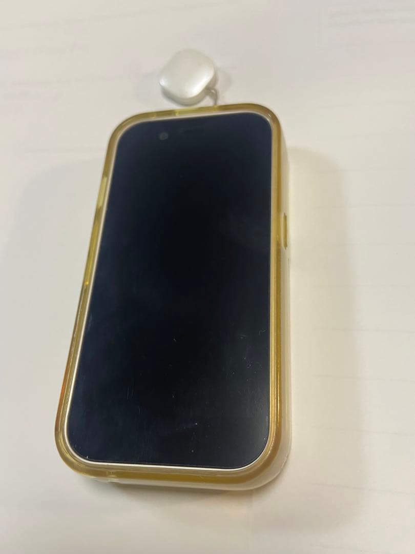 ホワイト タッチスクリーン 携帯電話 本体 透明ケース付き