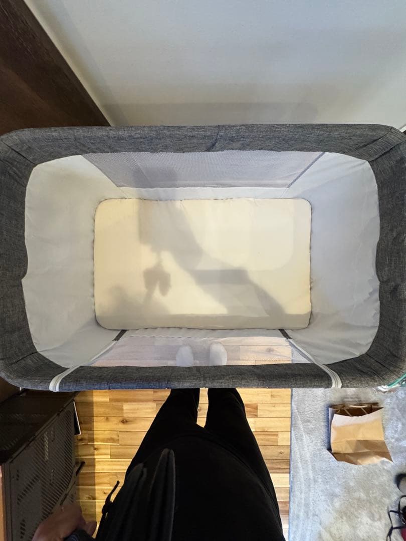 Vinona ハイローベッド グレー　ベビーベッド