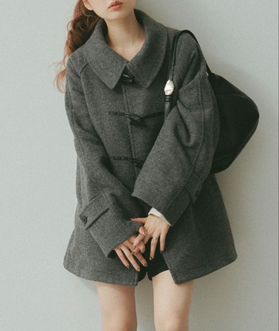 ダッフルフレアコート