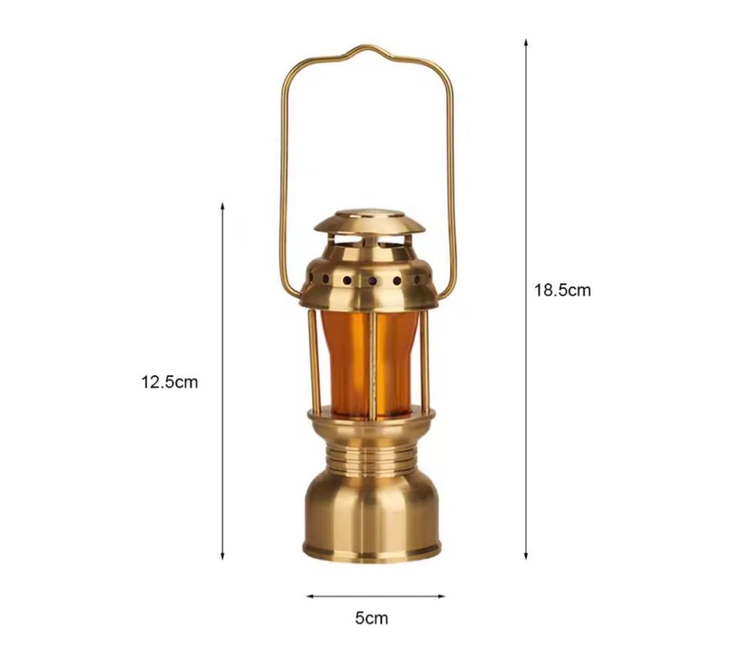 2in1 真鍮製 超小型オイルランプ ゴールゼロ用ランプシェード たまゆらタイプ