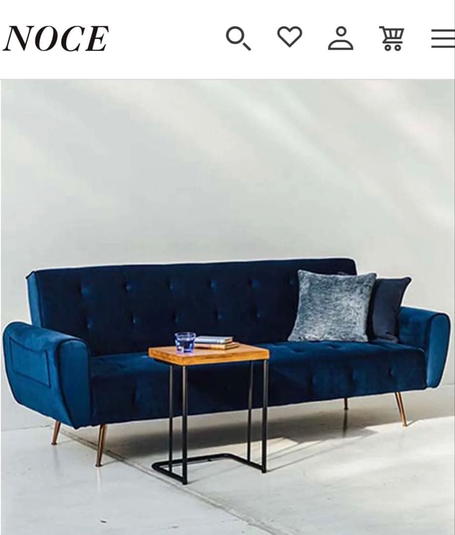 【ひろっぷ】美品 NOCE ノーチェ スリーパーソファ