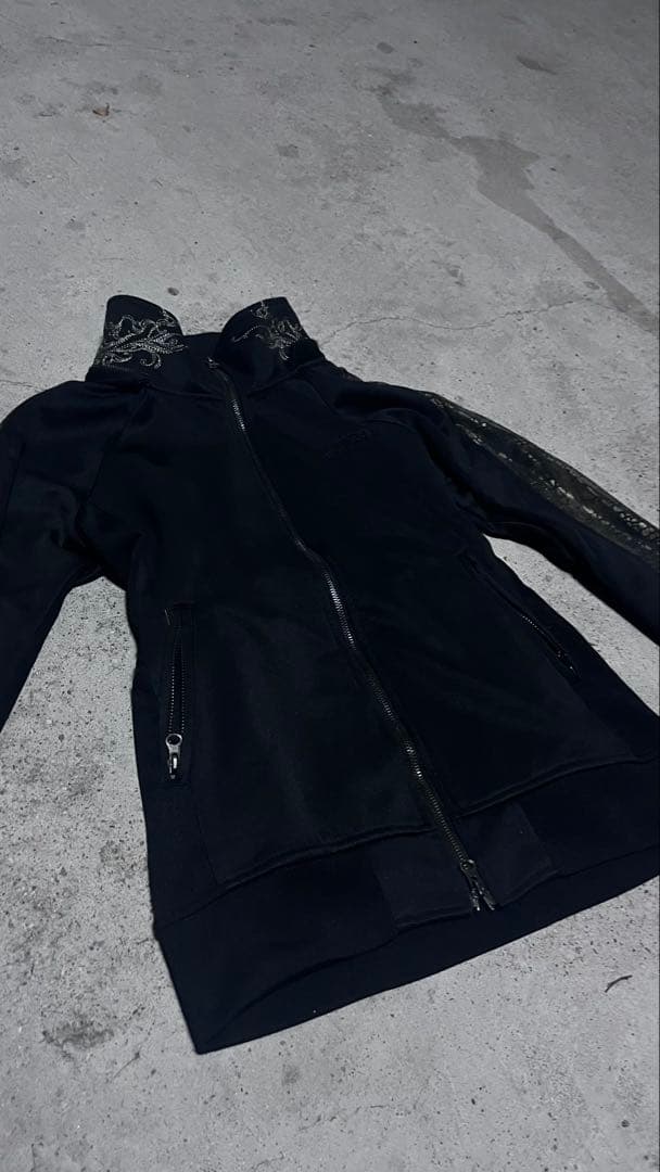 MIDAS パーカー archive V系 平成 ラメ 刺繍 蛇柄 光沢