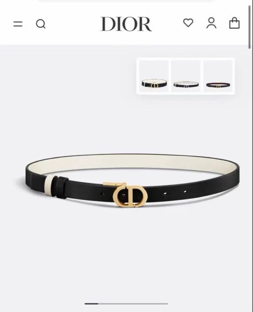 k*i様 Dior 30 Montaigne リバーシブルベルト