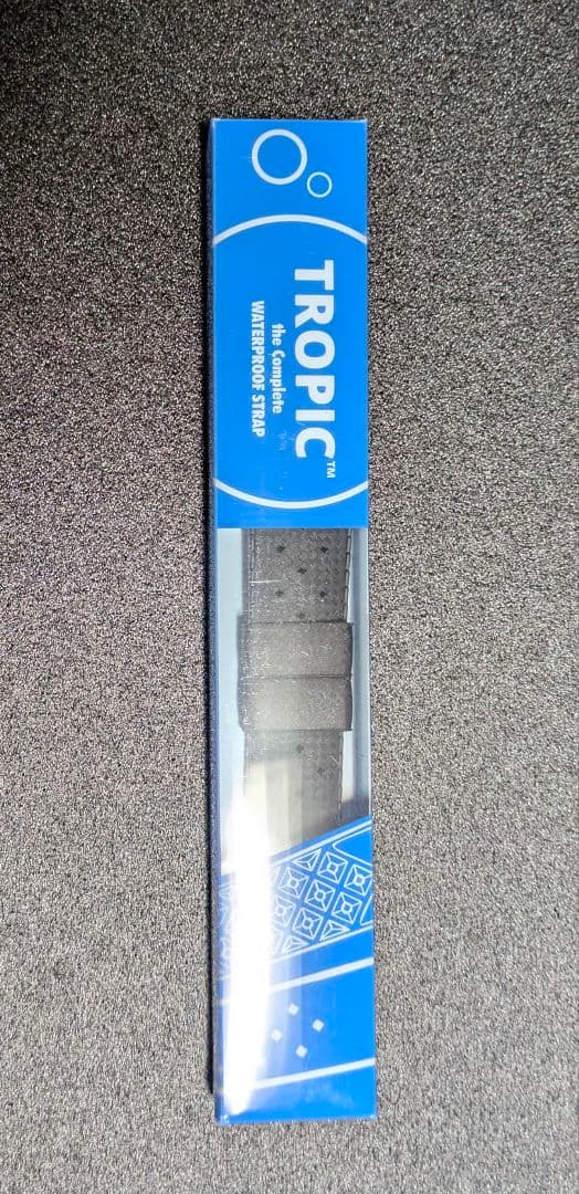 ほぼ未使用　トロピック　ラバーベルト　ブラック　20mm　腕時計　シリコンベルト