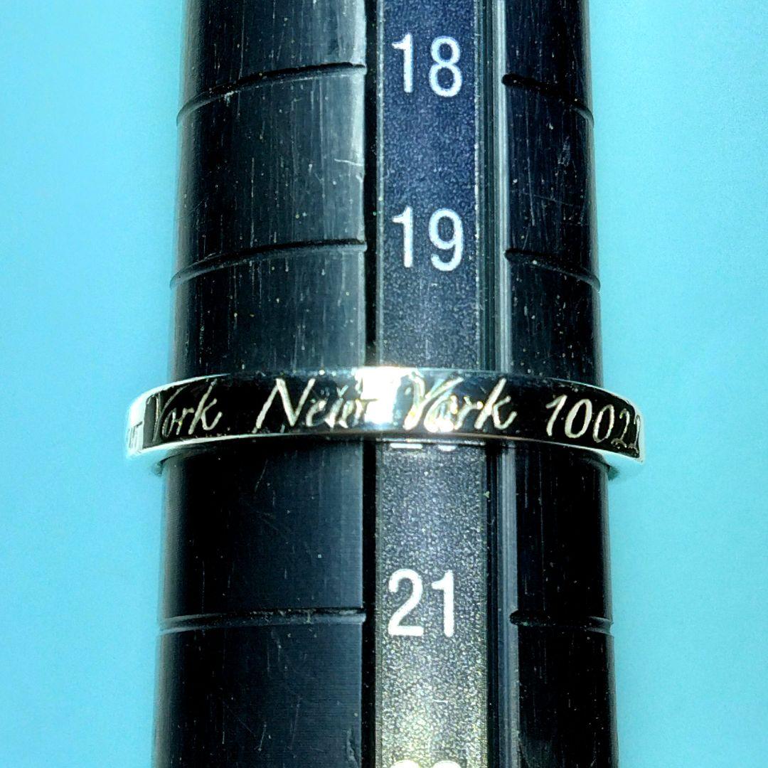 ティファニーノーツリング　20号 新品仕上げ　ほぼ無傷