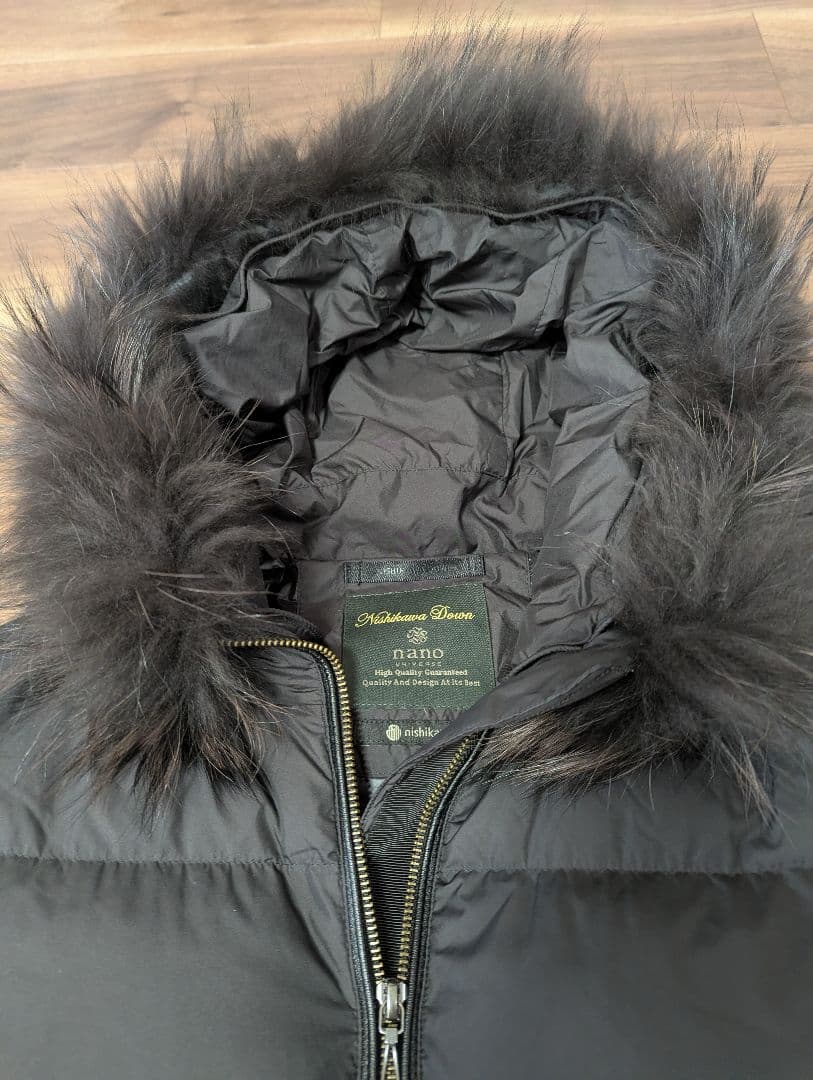 ナノユニバース　西川ダウン　38 ラクーンファー