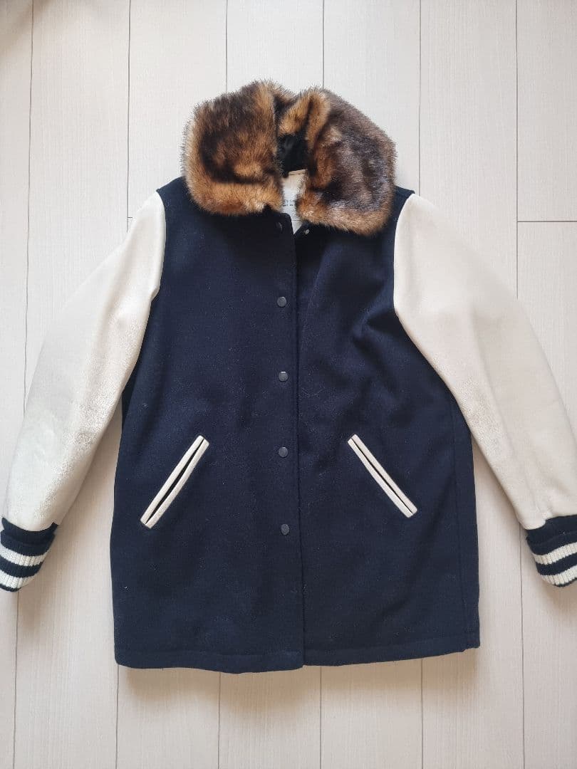 FREAK'S STORE スタジャン ネイビー アイボリー