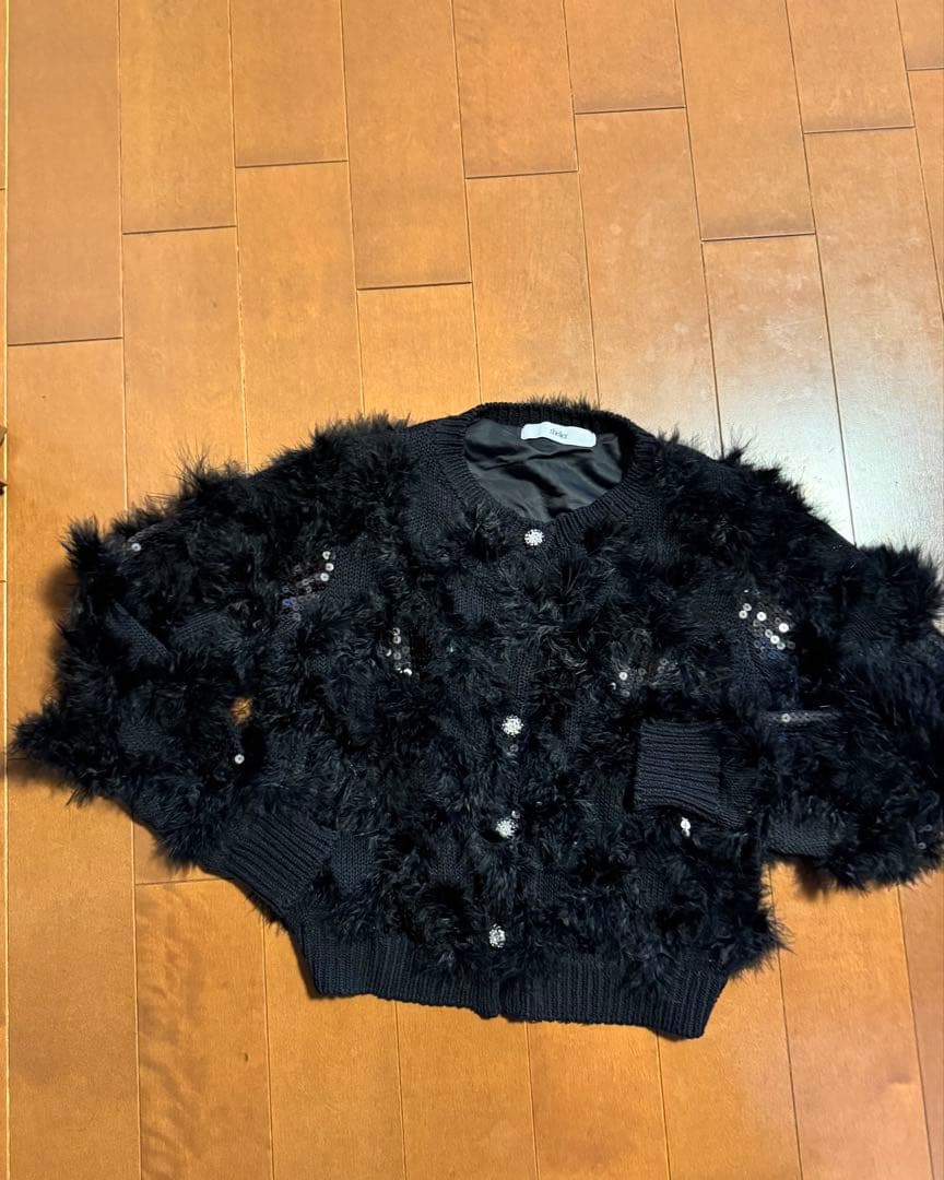 sherller シェリエ フェザーカーディガン