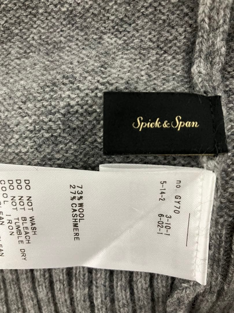 spick and span ラグランタートルニット