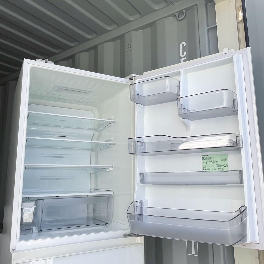 67取付無料！東芝ベジータ タッチパネル おしゃれホワイト5ドア冷蔵庫！洗濯機