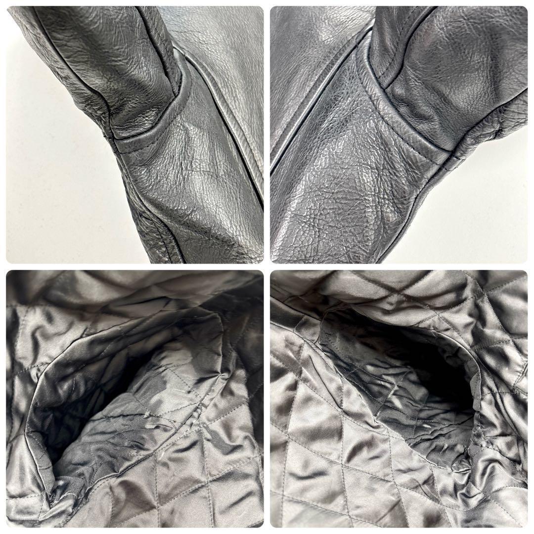 希少y2k OLD GAP レザージャケット フルクローズジップ メンズS相当