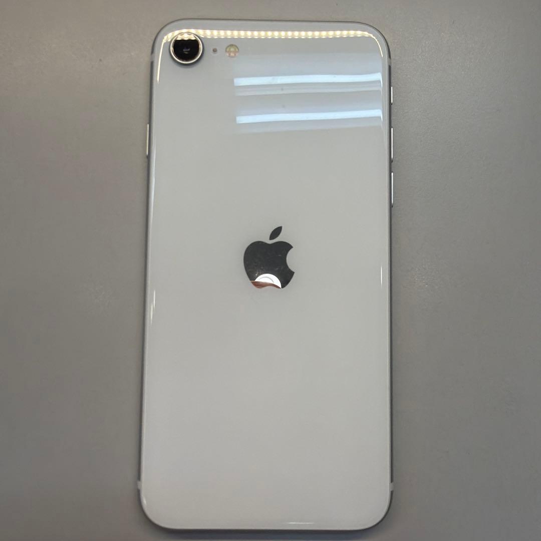 訳ありiPhone SE2 128GB ホワイト100% 再起動することがある