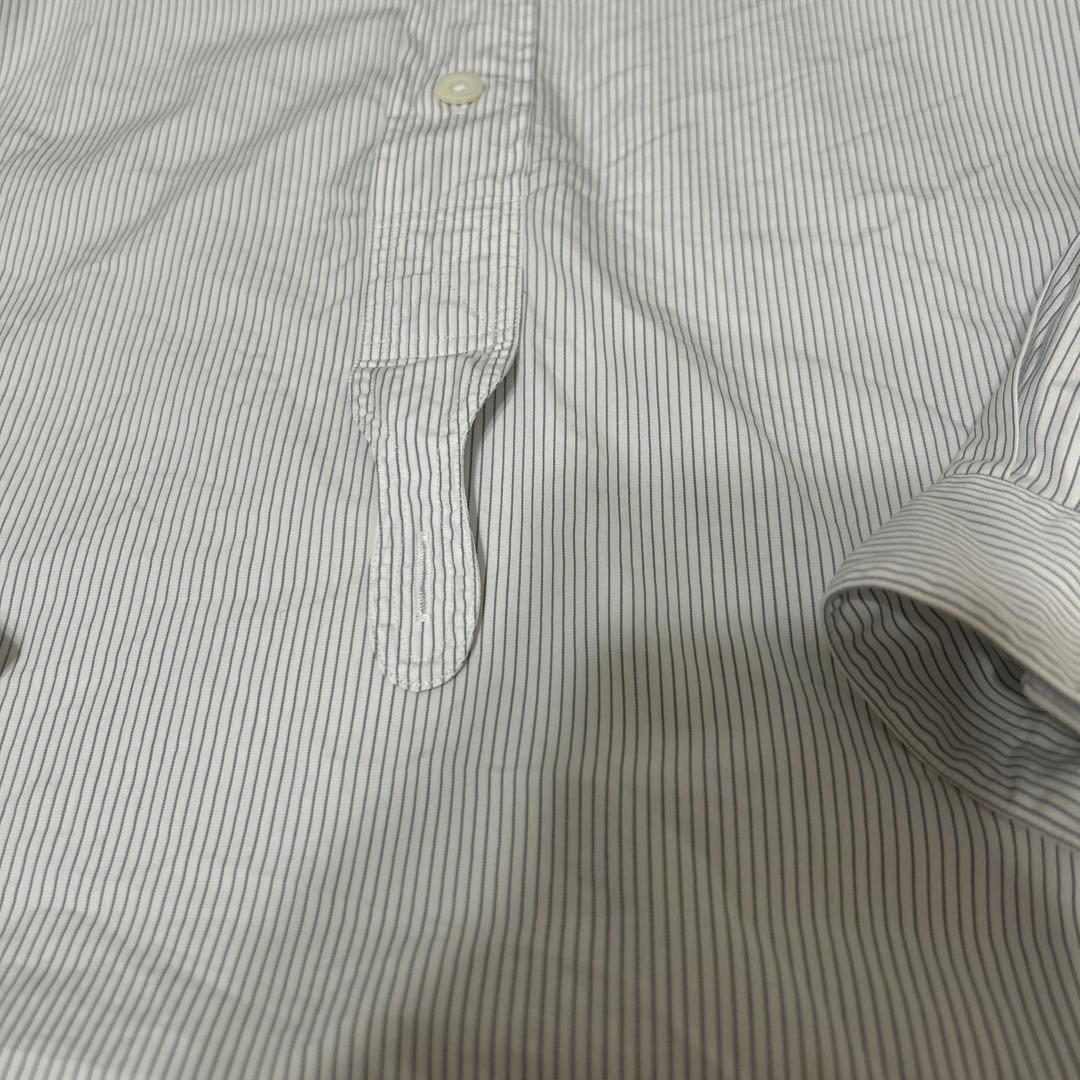 マーガレットハウエル メンズS バンドカラーシャツ ストライプ