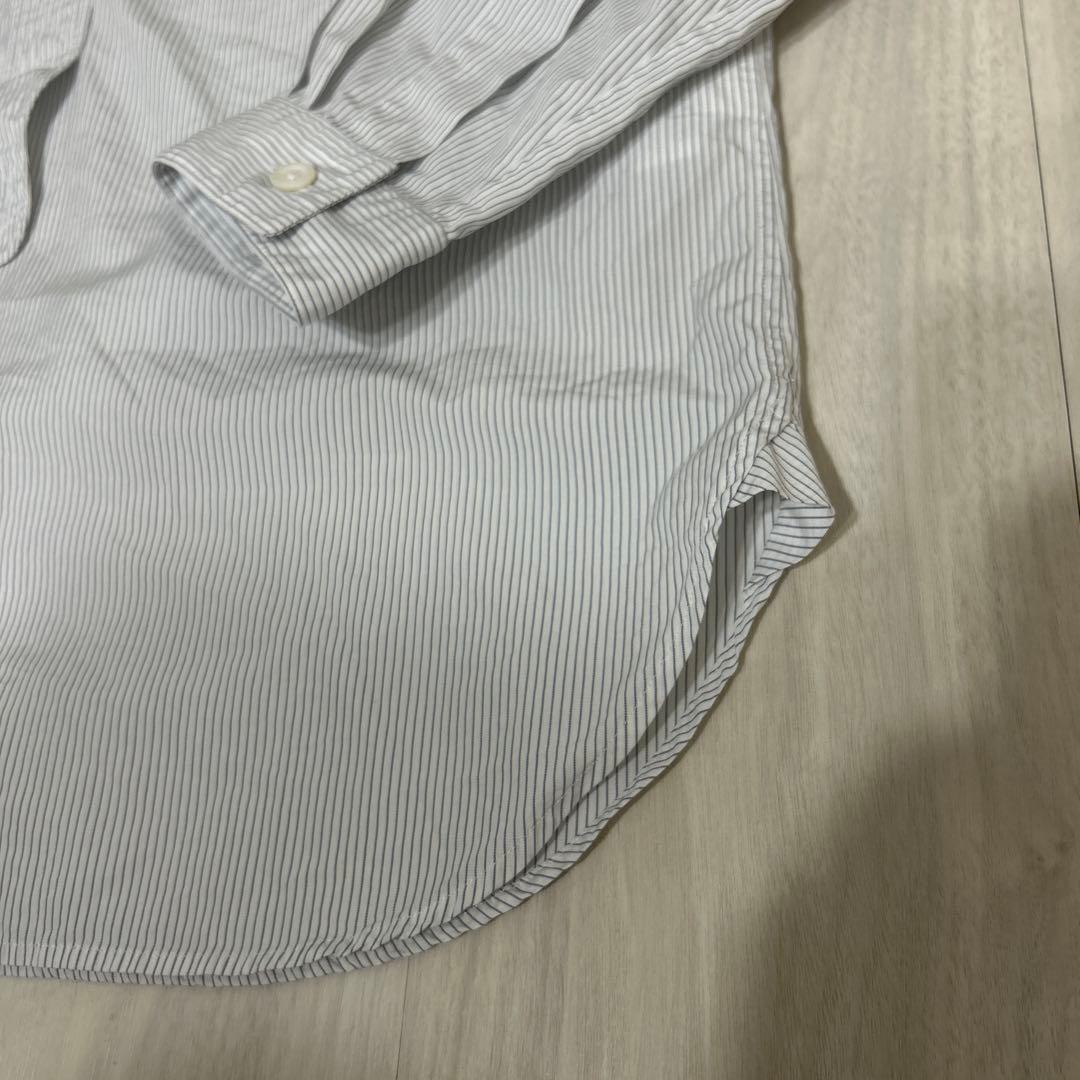 マーガレットハウエル メンズS バンドカラーシャツ ストライプ