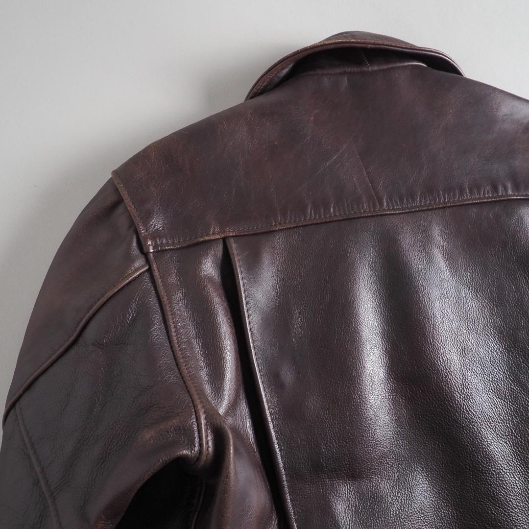 ショット　 Schott　36　トラッカージャケット　レザージャケット　赤茶