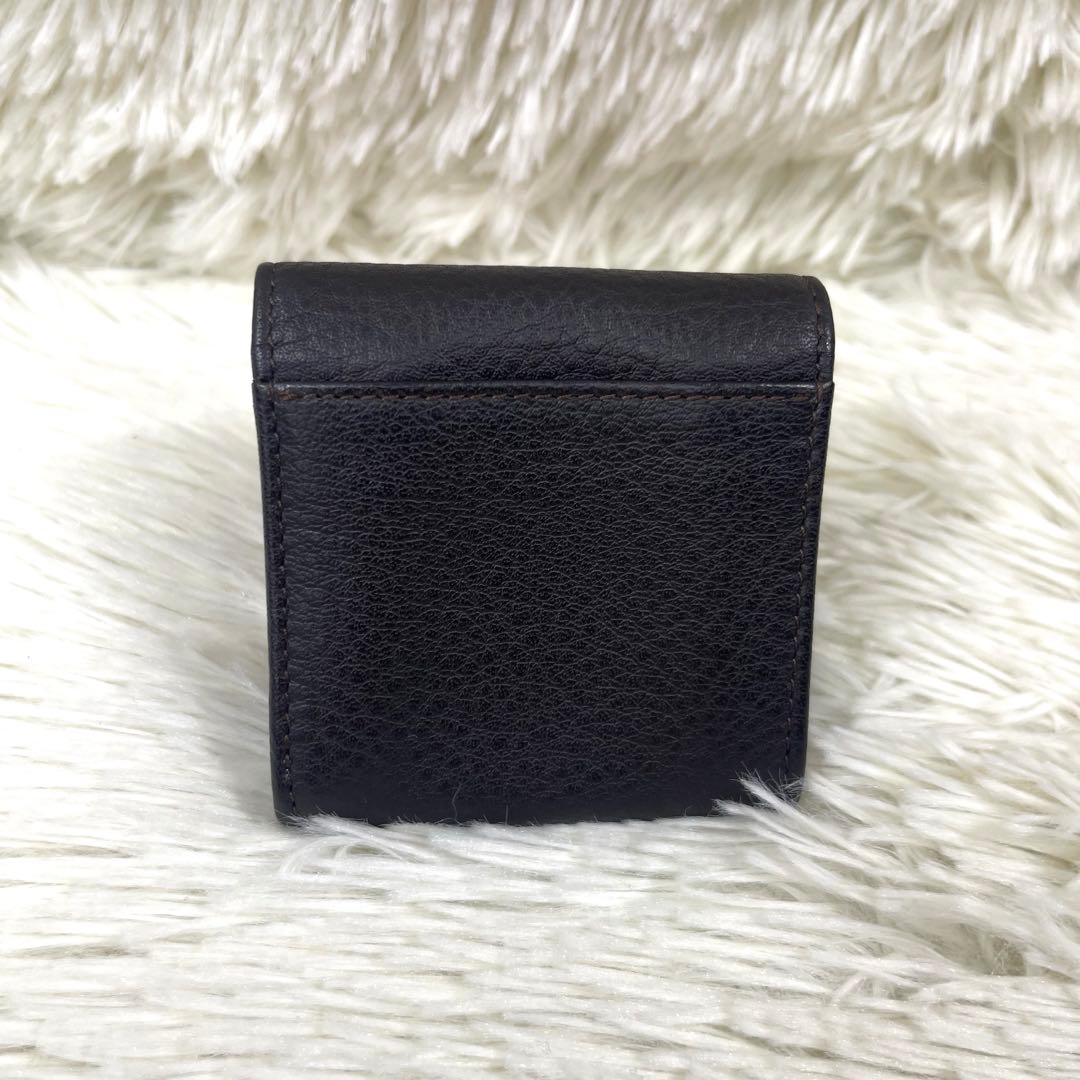 極美品‼️LOEWE アナグラム　ケース レザー　ロゴ押し　ブラック