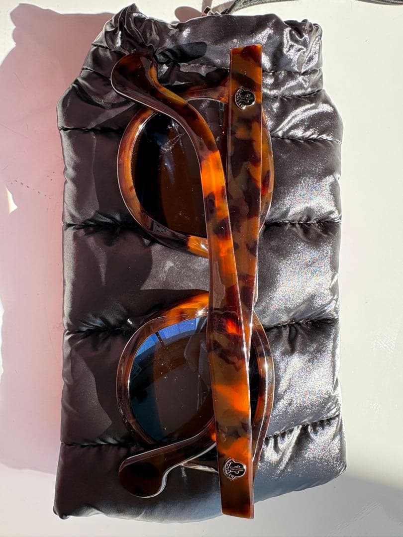 【キャラメル】 MONCLER モンクレールサングラス べっ甲柄