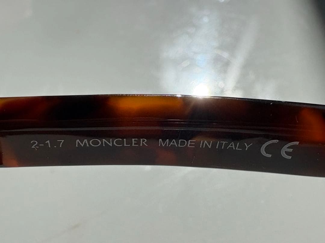 【キャラメル】 MONCLER モンクレールサングラス べっ甲柄