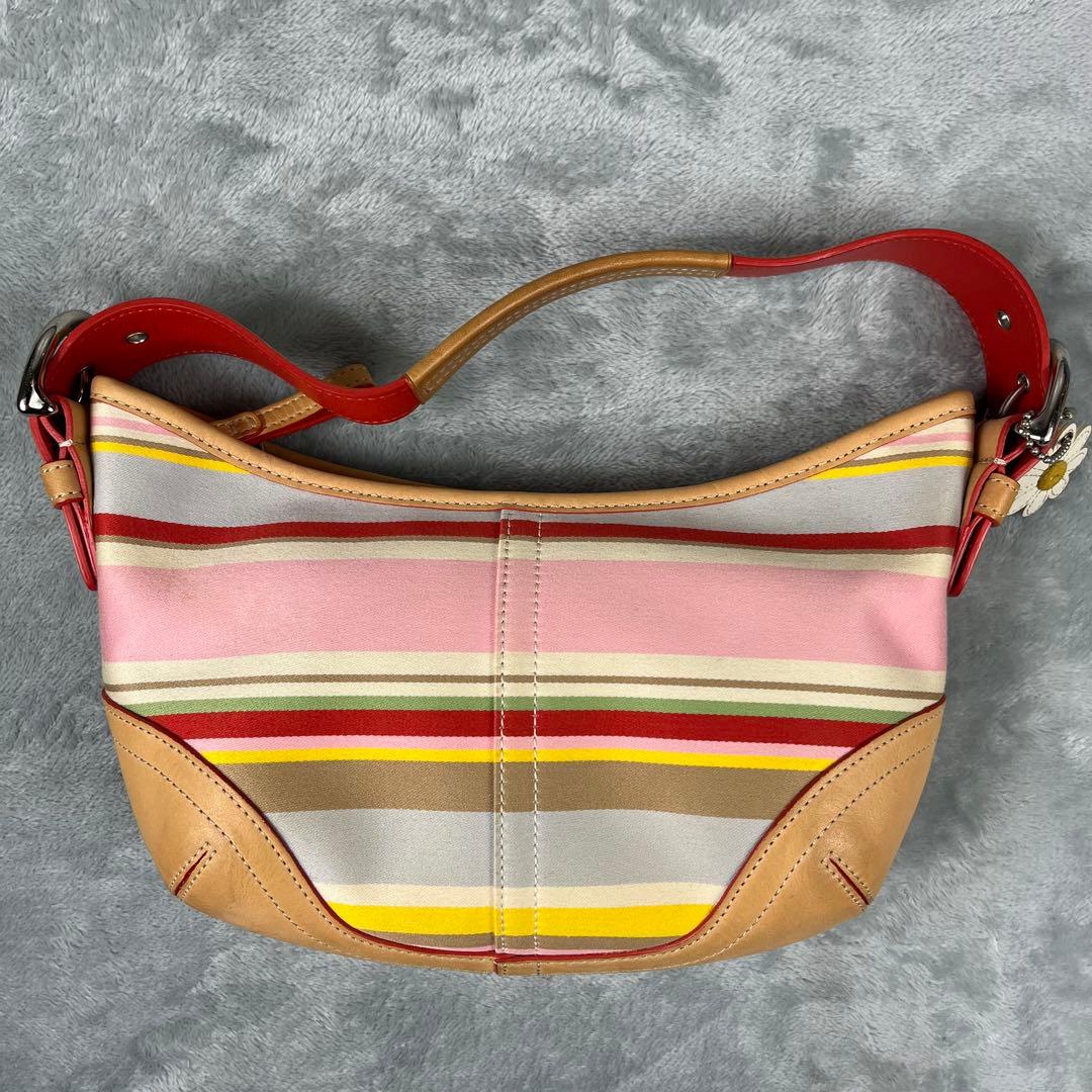 バッグ Coach Hobo Hand Bag stripe