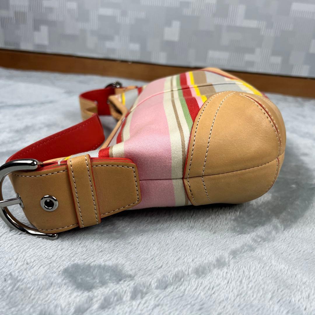 バッグ Coach Hobo Hand Bag stripe