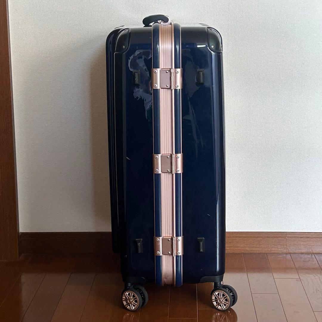 ネイビー ハードケース キャリーカート