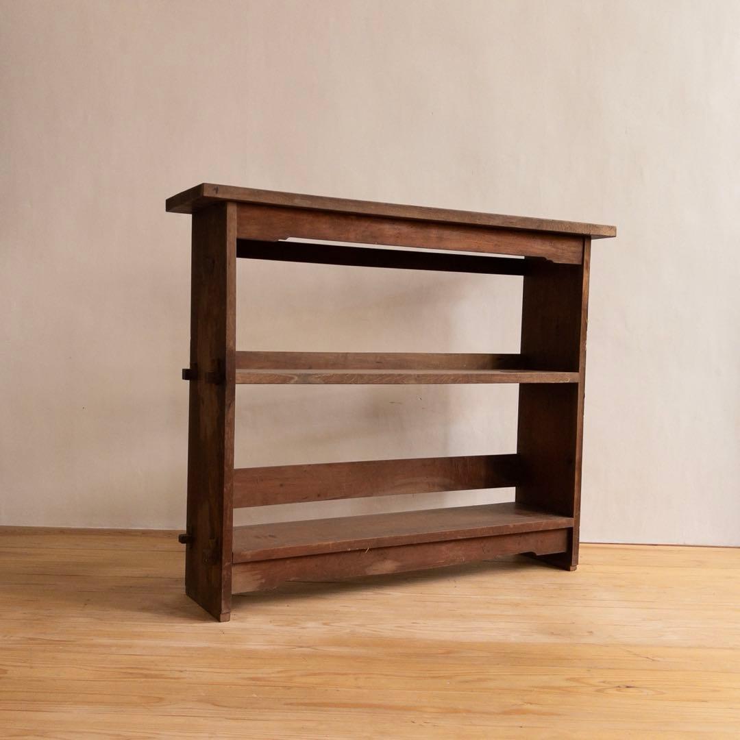 本棚 オープンラック ウッドラック 木製 無垢材 古家具 収納棚 飾り棚